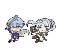 Frieren: Beyond Journey's End - Juego de broches esmaltados, broches Frieren en bolsa, sombrero, Himmel