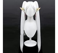Frieren Cosplay Wig Anime Sousou No Frieren At The Funeral Cosplay Fiber Synthetic Wig + Gift Elf Ears