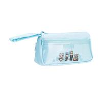 Frieren - Estuche para lápices Fern/Stark, estuche para lápices de anime, estuche verde de gran capacidad con correa de asa, organizador de maquillaje para adolescentes y estudiantes de secundaria