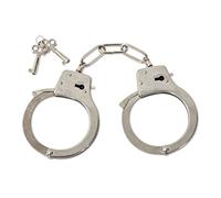 Fries 58389 Esposas de metal 2 llaves Carnaval Policía Adultos