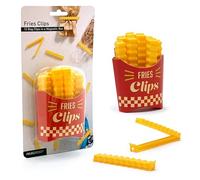 Fries Clips - Set de 12 Clips para Bolsas con Forma de Papas Fritas, Gadgets de Cocina en Caja Magnética, Accesorios Prácticos de Peleg Design