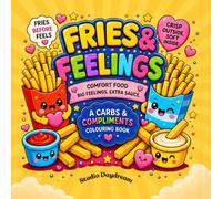 Fries & Feelings: Cute Food Puns & Comfort Food Colouring Book (Snack Therapy HQ)
