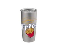 Fries Merienda Papas fritas vintage Papas fritas retro papa Vaso térmico de acero inoxidable de doble pared