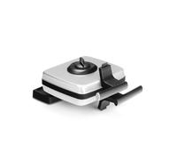 Frifri - Gofrera con placa extraíble antiadherente de hierro fundido de aluminio, con termostato y función giratoria para una cocción uniforme, color gris