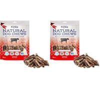 Frigera Puntas De Tendón De Toro 500g - Carne De Vacuno, Snacks Naturales para Perros, Ricos En Proteínas, Sin Gluten Y Sin Cereales, Sin Aditivos (Paquete de 2)