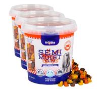 Frigera Semi-Moist Soft Treats Mini Corazones Mix (3) 500g - Snacks Blandas para Perros, Deliciosa Recompensa para el Entrenamiento y Entre Comidas, Producido en Bélgica (Paquete de 3)