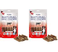 Frigera Tendón De Toro 12cm 200g - Carne De Vacuno, Snacks Naturales para Perros, Ricos En Proteínas, Sin Gluten Y Sin Cereales, Sin Aditivos (Paquete de 2)