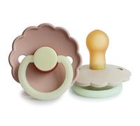 FRIGG Chupete Daisy Latex Blush night / Cream night 0-6 meses, 2 piezas
