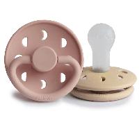 Frigg Moon Phase Chupete Block Silicona Blush/Croissant +6m 2 uds