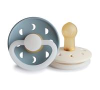 FRIGG Chupete de noche Fase Lunar set de 2 0-6 meses Azul / Cream