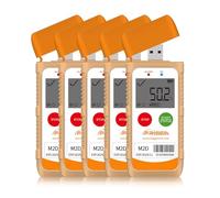 Frigga M2D 5pack Reutilizable Temperatura Registrador de Datos USB Digital Temperatura Grabadora 14400 Puntos Termómetro de Alta Precisión Registrador PDF CSV Informe