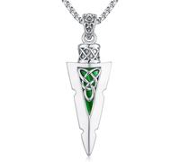 Friggem Collar vikingo, Martillo de Thor/Odín/Valknut/Cuervo de Colgante de Plata de Ley 925, Collar Runas Nórdicas Joyería Amuleto Regalos para Hombres Mujeres, Plata esterlina