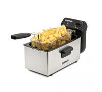 G3 Ferrari G10203 Freidora de aceite, 2000 W, 3 litros, Recipiente Esmaltado, Cesta de Acero Inoxidable, Temperatura ajustable (130° - 190°C), Fácil de limpiar