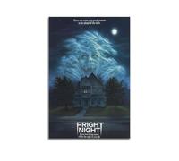 Fright Night Horror Película Decorativa Póster Pintura Decorativa Lienzo Arte de Pared Salón Póster Dormitorio Pintura, Arte de Pared Impresión de Imagen Moderna Decoración de Habitación Familiar 24 x