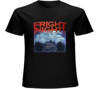 Fright Night Movie Poster Men's T Shirt Unisex Casual Graphic Tops Black 3XL