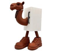 Frigo Camelo - Brianrot Italian Memes - Figura Articulada XL 15 cm - Frigorífico Blanco con Cabeza de Camello - Meme Italianos Brain Rot - Muñeco Coleccionable Tung Tung Sahur, Capuccino Assasino