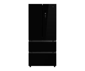 Frigo Combi No Frost Cristal negro TEKA RFD 77825 190cm x 83cm Clase E French Door