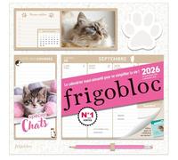 Frigobloc hebdomadaire spécial chats: Le calendrier maxi-aimanté pour se simplifier la vie ! De septembre 2025 à décembre 2026, avec un crayon de papier