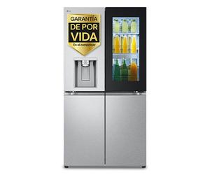 Frigorífico American Combi | LG GMG961MBKE, InstaView™, Sin toma de agua, Clasificación E, 638 L, Acero texturizado antihuellas - GMG961MBKE