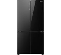 Frigorífico Americano Hisense RQ768N4GBE Total No Frost 190 cm 591L E Cristal Negro Control Táctil