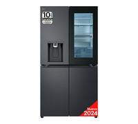 LG InstaView GMG961EVKE nevera puerta lado a lado Independiente 637 L E Negro, Acero inoxidable