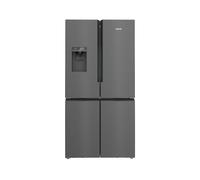 Frigorífico Americano iQ500 KF96DAXEA Estilo Francés 574L No Frost (Negro/Acero Inoxidable) - SIEMENS
