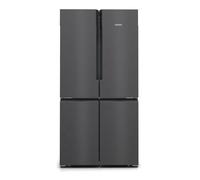 Siemens iQ500 KF96NAXEA nevera puerta lado a lado Independiente 605 L E Negro, Acero inoxidable