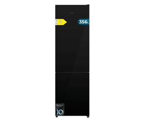 Frigorífico Combi Cecotec Bolero CoolMarket 200cm 356L D Cristal Negro Total No Frost