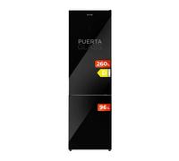 Frigorífico combi evvo f60b glass, 247 l + 94 l, negro