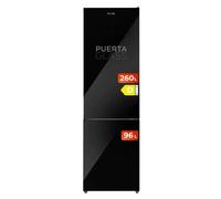 Frigorífico Combi Evvo Home EVVO F60B Glass Total No Frost 200cm 341L E Negro