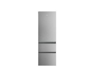 Frigorífico Combi Haier HTR3618CNMG 3D - 185x60cm, Clase C, Motor Inverter, Inox, 2 Cajones Congelador Direct Access