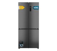 Frigorífico Cuatro Puertas Cecotec Bolero CoolMarket 4D 456 SBI Dark Total No Frost 190cm 456L E Negro Inverter Display Esterilizador