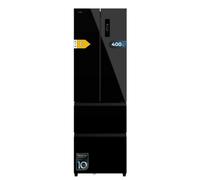 Frigorífico Cuatro Puertas Cecotec Bolero CoolMarket Combi F2D 400 Total No Frost 191cm 400L A Negro Display Inverter