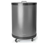 Frigorífico de aluminio para fiestas con tapa de cristal (30 l) - NEDIS