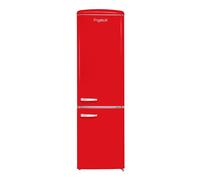 Frigorífico doble puerta combi Rojo estilo vintage 255L