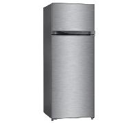 frigorifico dos puertas infiniton fg-249d14xea e alto 143 cm ancho 54 cm inox