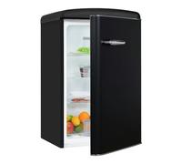 Frigorífico Exquisit RKS120-V-H-160E mattschwarz - 122 L, Clase E, Negro