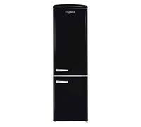 Frigorífico Frigelux doble puerta combi negro estilo vintage, 255L