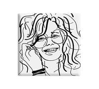 Frigorífico magnético - Niño Wilde - 5 x 5 cm - Diseño: Janis Joplin