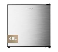 Frigorífico mini evvo f22x, 46 l, inox, compacto y bajo consumo