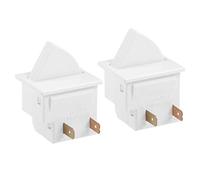 Frigorífico puerta interruptor de luz Momentané refrigerador conmutador normalmente cerrado 250 V 0,5 A para GE Whirlpool LG Maytag Amiral Amana 2 unidades