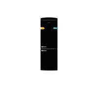 Frigorífico retro combi negro, 190cm de alto y 60 de ancho, capacidad
