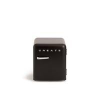 Frigorífico Retro Mini 48L Gas R600a Compartimentado Estilo Años 50 Negro