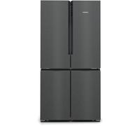Siemens iQ500 KF96NAXEA nevera puerta lado a lado Independiente 605 L E Negro, Acero inoxidable