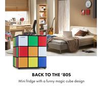 Frigorífico Solve minibar 48 litros diseño cubo Rubik Klarstein