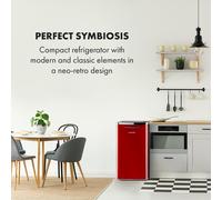 Frigorífico Yummy con congelador 90 litros 42dB Klarstein