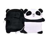 Frigoríficos Combi El Inglés Guantes cálidos de Panda de invierno Calentador de manos USB Lindos guantes calentados por USB Semi usable Sin dedos 5V Calentadores de manos De Calderas (White, One Size)