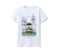 Friking Camisetas Orgánicas Unisex La Macarena Semana Santa Sevilla L352 Color Blanco Talla L