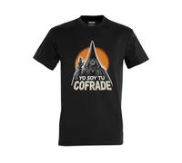 Friking Camisetas Orgánicas Unisex Yo Soy tu cofrade 523A Color Negro Talla 3XL