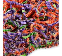 FRILLZ Relleno de papel arrugado para cestas, regalos, embalaje y protección de tu Halloween, festival de otoño, cumpleaños y otros eventos (2 libras, truco o trato)